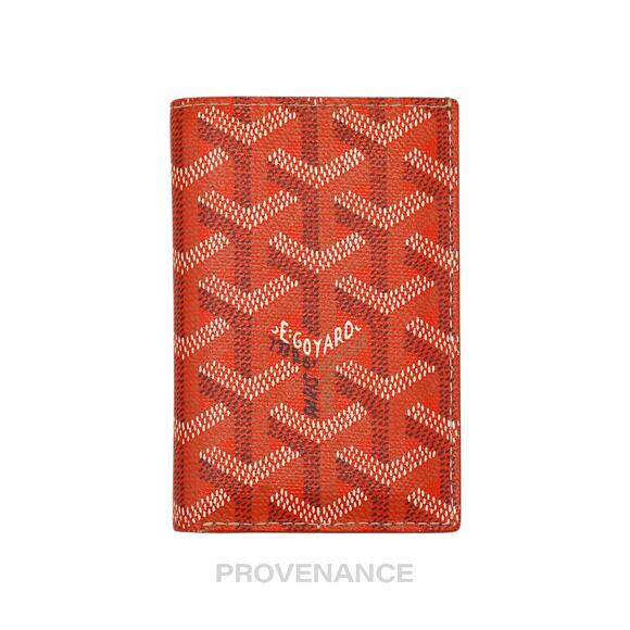 🔴 Goyard Saint Pierre Card Wallet - Orange Goyardine - Picture 2 of 9